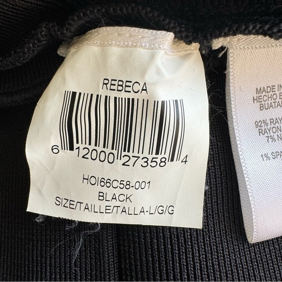 Hervé Léger Rebeca Peplum Bandage Dress Size Large - Picture 8 of 15